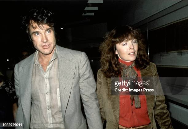 Warren Beatty and Diane Keaton circa 1985 in New York City.