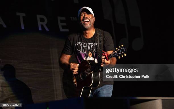 Darius Rucker performs at the FivePoint Amphitheatre on August 24, 2018 in Irvine, California.