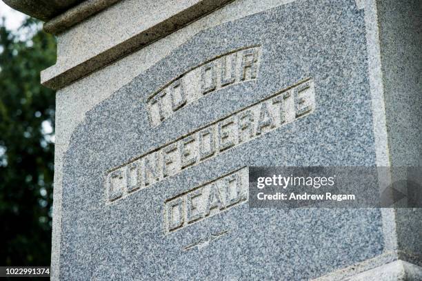confederate statues raleigh, n.c capitol grounds. - confederate monument stock pictures, royalty-free photos & images
