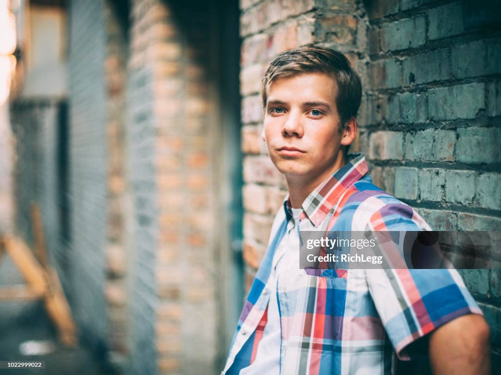 Young Man in Urban Area