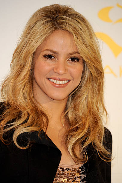 Singer Shakira launches her new fragrance "S By Shakira" on June 22, 2010 in Madrid, Spain.