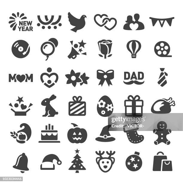 holidays icons - big series - easter egg icon stock illustrations