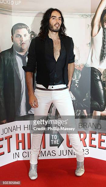 Russell Brand attends the Irish Premiere of 'Get Him To The Greek' on June 22, 2010 in Dublin, Ireland.