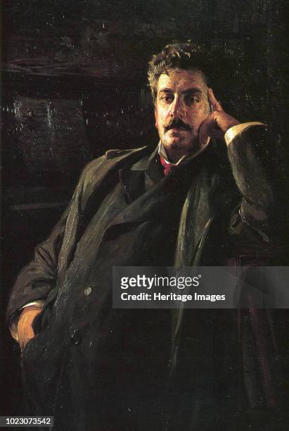 Portrait of the Composer Giacomo Puccini , 1903. Found in the Collection of Museo Nazionale di Palazzo Mansi, Lucca.