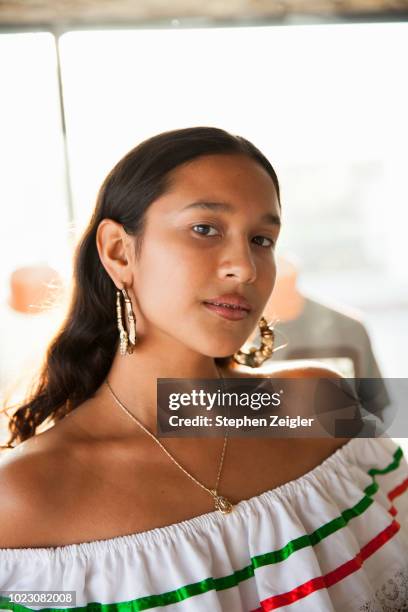 Portrait of young Latina woman