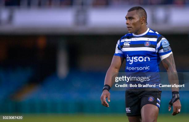 Bath Rugby's Semesa Rokoduguni during the Premiership Rugby Pre-Season Friendly match between Bath and Scarlets at Recreation Ground on August 24,...