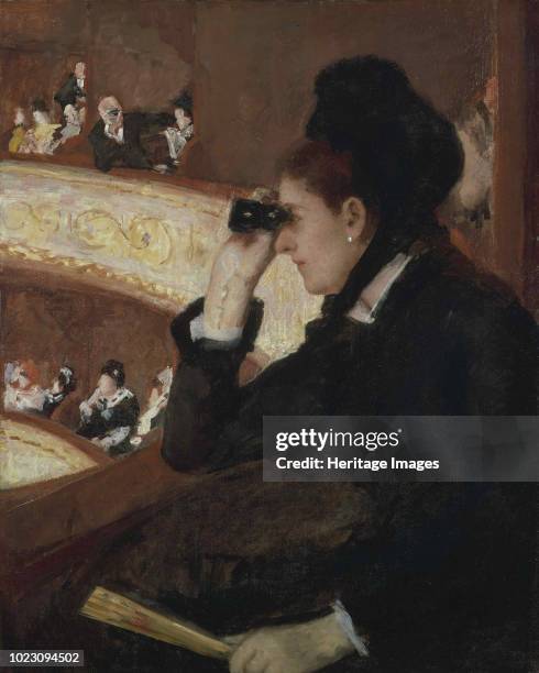 In the Loge, circa 1878. Found in the Collection of Museum of Fine Arts, Boston.