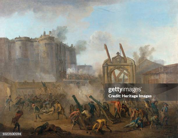 The Storming of the Bastille on 14 July 1789, circa 1789. Found in the Collection of Musée Carnavalet, Paris.