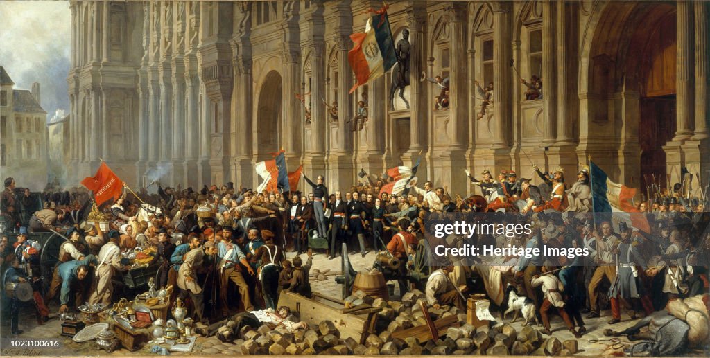 Lamartine In Front Of The Town Hall Of Paris Rejects The Red Flag On 25 February 1848