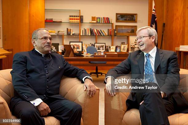 Dr Jose Ramos-Horta, President of the Democratic Republic of Timor-Leste, meets Australian Prime Minister, Kevin Rudd on the second day of his five...