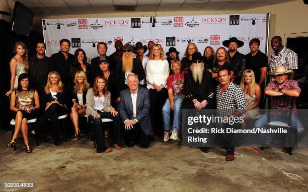 Martina McBride, Miranda Lambert, Carrie Underwood, Miley Cyrus, Billy Ray Cyrus, Governor of Tennessee Phil Bredesen, Frank Beard of ZZ Top, Dusty...