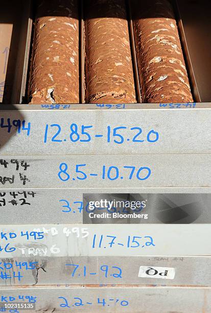 Iron Core Sample 34 Karara Mine Photos & High Res Pictures - Getty Images