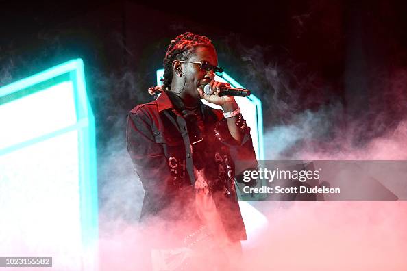 24z Rapper Rapper Young Thug performs onstage at Staples Center on August 24 ...
