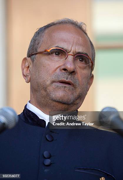 Dr Jose Ramos-Horta, President of the Democratic Republic of Timor-Leste speaks during a press conference on the second day of his five day Guest of...