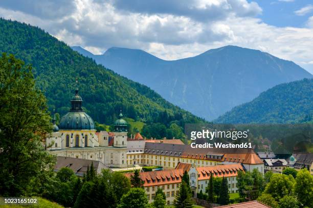 germany, upper bavaria, ammergau alps, benedictine abbey ettal - oberammergau stock-fotos und bilder