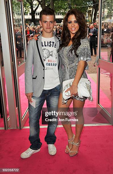Regan Paul Gascoigne and Bianca Gascoigne attend the European Premiere of 'Killers' at Odeon West End on June 9, 2010 in London, England.