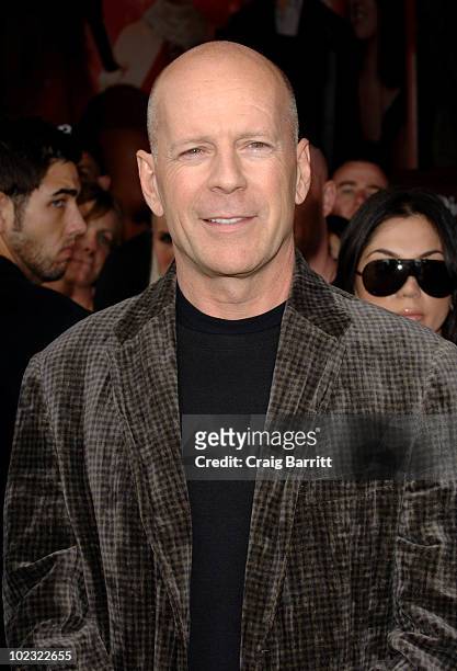 Bruce Willis attends the star ceremony for Sir Ben Kingsley who was honored with a Star on the Hollywood Walk Of Fame on May 27, 2010 in Hollywood,...