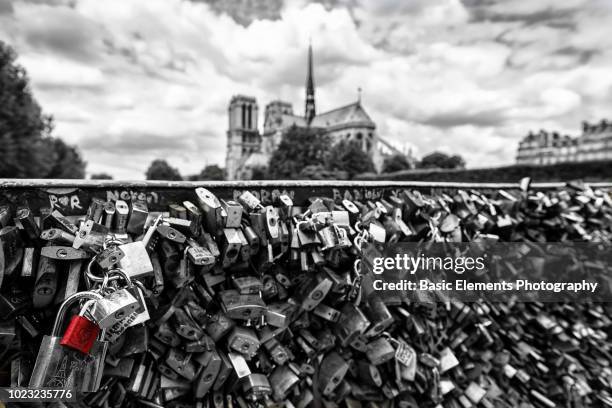 love locks - isolated colour stock-fotos und bilder