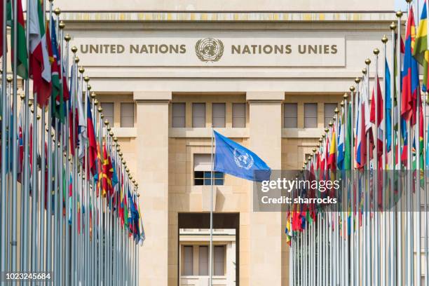 国連ビル、ジュネーブ、スイス - united nations ストックフォトと画像