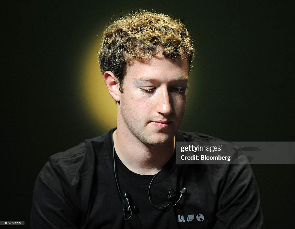 Facebook's Mark Zuckerberg Speaks At Conference