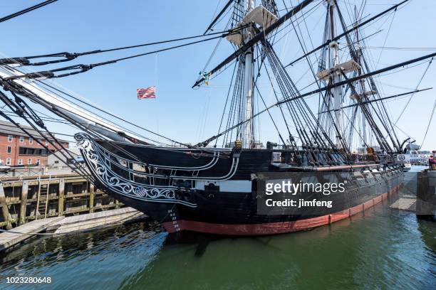 uss constitution - freedom trail stock pictures, royalty-free photos & images