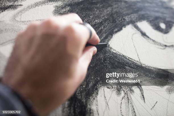 close-up of artist drawing - carbon paper stock pictures, royalty-free photos & images
