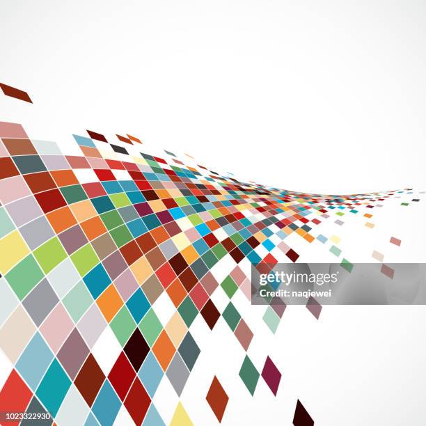abstract backgrounds - mosaic tiles stock illustrations
