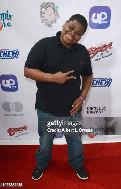 Akinyele Caldwell arrives for Will B's 16th Birthday held at Starwest Studios on August 24, 2018 in Burbank, California.