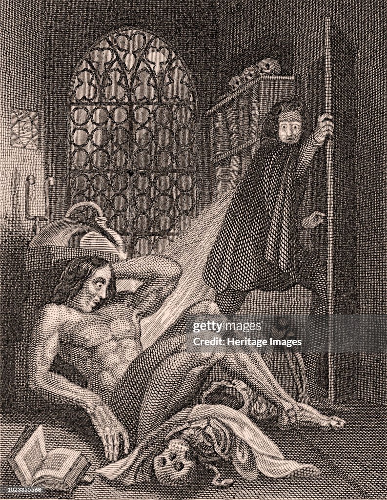Frontispiece To Frankenstein By Mary Shelley