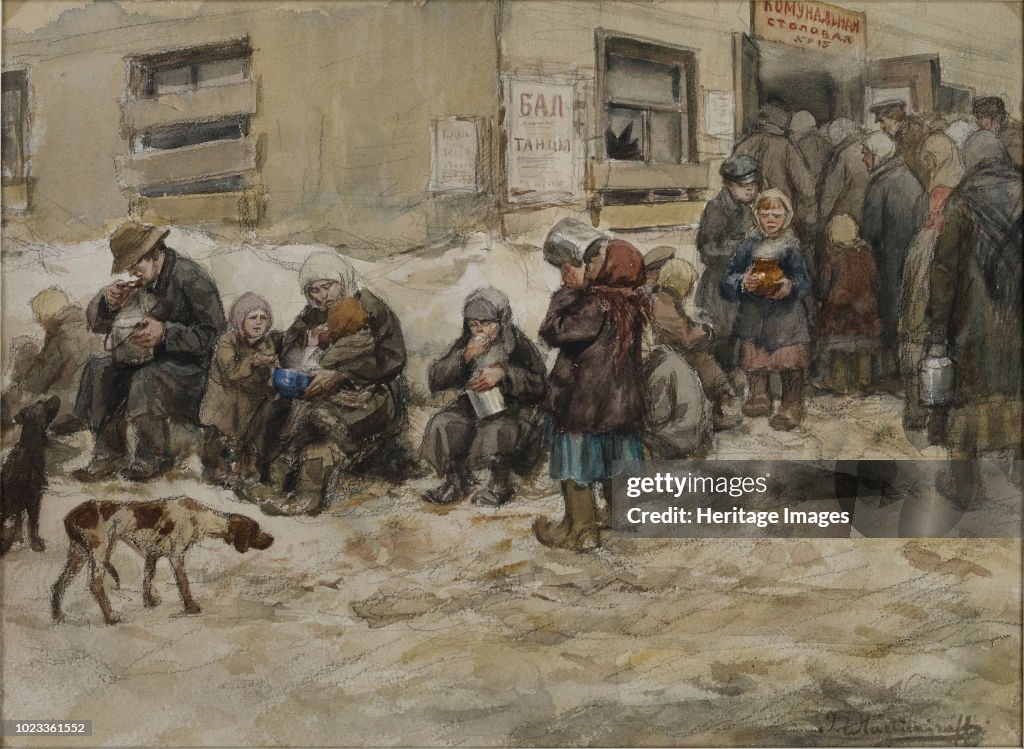 Hungry Years In Petrograd A Communal Dining Room