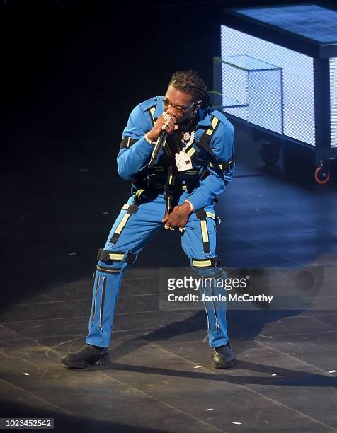 Offset of Migos performs onstage at Madison Square Garden on August 25, 2018 in New York City.