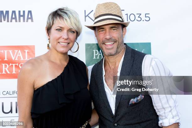 Actors Arianne Zucker and Shawn Christian attend the Laguna Beach Festival of Arts/ Pageant of The Masters Celebrity benefit concert and pageant on...