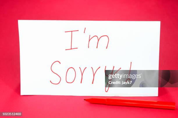 i'm sorry - im sorry stock pictures, royalty-free photos & images