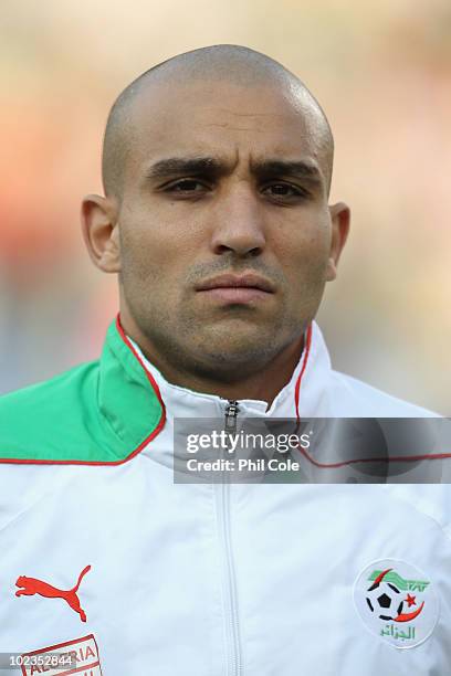 Rafik Djebbour of Algeria ahead of the 2010 FIFA World Cup South Africa Group C match between USA and Algeria at the Loftus Versfeld Stadium on June...