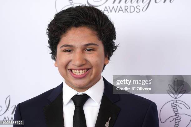 Actor Anthony Gonzalez attends the 33rd Annual Imagen Awards at JW Marriott Los Angeles at L.A. LIVE on August 25, 2018 in Los Angeles, California.