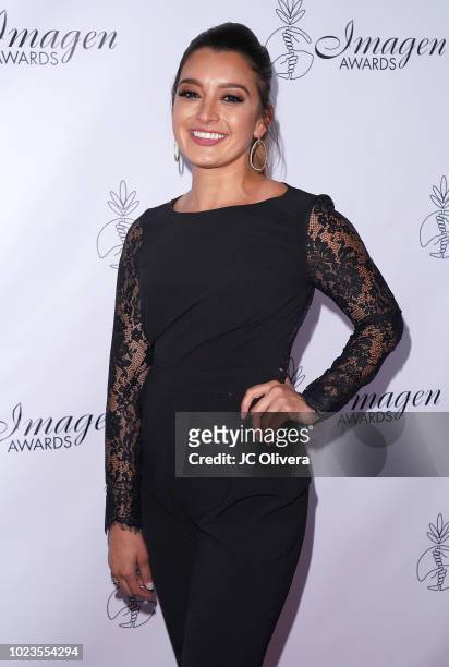 Tv personality Antonietta Collins attends the 33rd Annual Imagen Awards at JW Marriott Los Angeles at L.A. LIVE on August 25, 2018 in Los Angeles,...