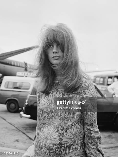 English model and actress Jean Shrimpton, UK, 20th August 1965.