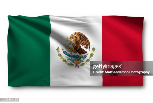 flag of mexico - méxico bandeira imagens e fotografias de stock