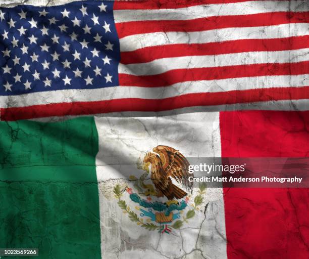 usa mexico flag 8k resolution on white v1 with texture - washington dc icon stock pictures, royalty-free photos & images