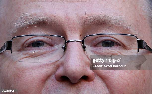 Kevin Rudd Tears 76 Julia Gillard Confirmed As New Australian Prime Minister Stock ...