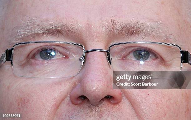 Kevin Rudd Tears 76 Julia Gillard Confirmed As New Australian Prime Minister Stock ...