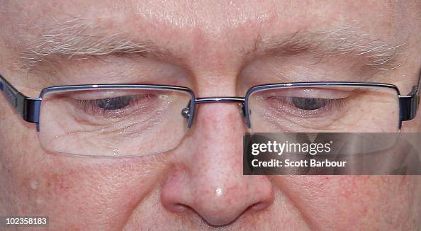 Kevin Rudd Tears Tears form in the eyes of former Australian Prime Minister Kevin Rudd ...