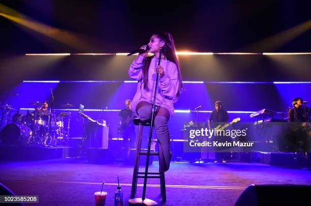 American Express and Ariana Grande present "The Sweetener Sessions" at Ace Hotel on August 25, 2018 in Los Angeles, California.