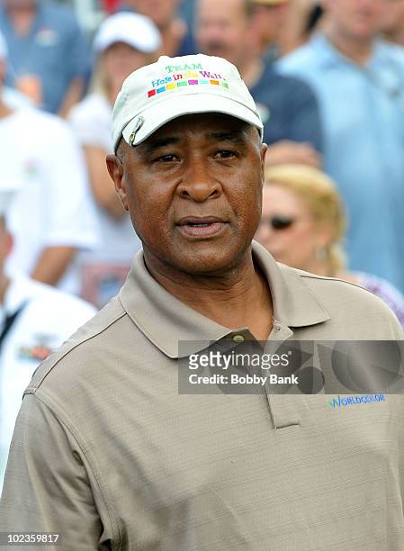 Baseball Hall of Famer Ozzie Smith attends the 2010 Travelers Celebrity Pro-Am at the TPC River Highlands on June 23, 2010 in Cromwell, Connecticut.
