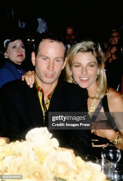 John McEnroe and Tatum O'Neal circa 1992 in New York City.