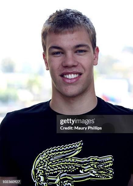 Taylor Hall attends the Top NHL Draft Prospects At The Hollywood Walk of Fame on June 23, 2010 in Hollywood, California.