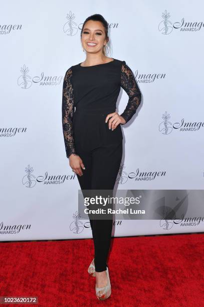 Antonietta Collins arrives at the 33rd Annual Imagen Awards held at the JW Marriott Los Angeles at L.A. LIVE on August 25, 2018 in Los Angeles,...