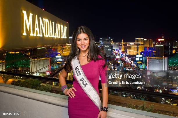 Miss USA 2010, Rima Fakih, appears at the House of Blues Foundation Room inside the Mandalay Bay Resort & Casino June 23, 2010 in Las Vegas, Nevada....