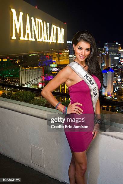 Miss USA 2010, Rima Fakih, appears at the House of Blues Foundation Room inside the Mandalay Bay Resort & Casino June 23, 2010 in Las Vegas, Nevada....