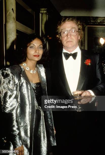 Michael Caine and Shakira Caine circa 1985 in New York City.